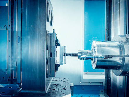 A machine that performs a metal-cutting operation